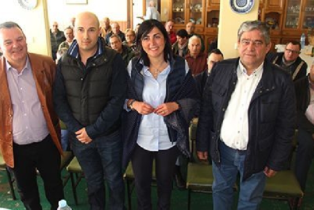 Carlos Armesto, Luís Cabado, Elena Candia e Pepe Yáñez