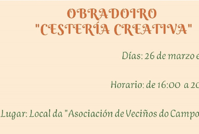 OBRADOIRO CESTARIA CREATIVA ROUPAR PORTADA